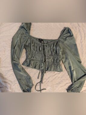 Silk crop top